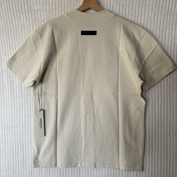 Fear Of God Essentials Eggshell Cream Short Sleeve T-Shirt Size XS NWT - Picture 5 of 16